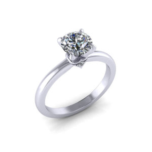 Delicate 4 Prong Engagement Ring