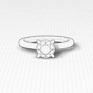 Delicate 4 Prong Engagement Ring