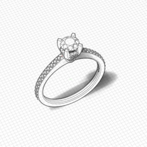 ½ carat engagement ring