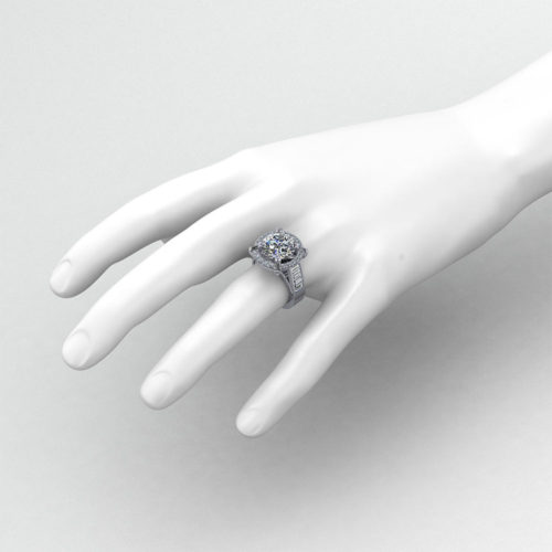 5 Carat Halo Engagement Ring