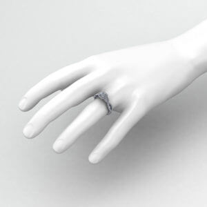 Half Carat Halo Engagement Ring