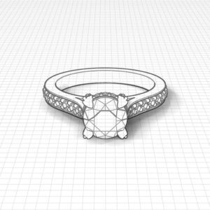 Diamond Prong Engagement Ring
