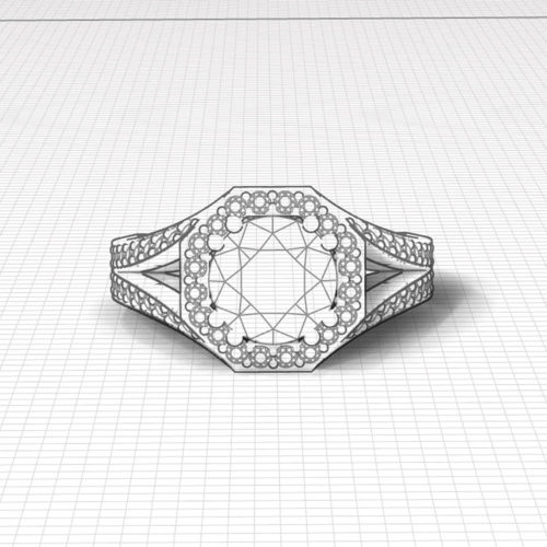 Octagon 2 Carat Diamond Ring