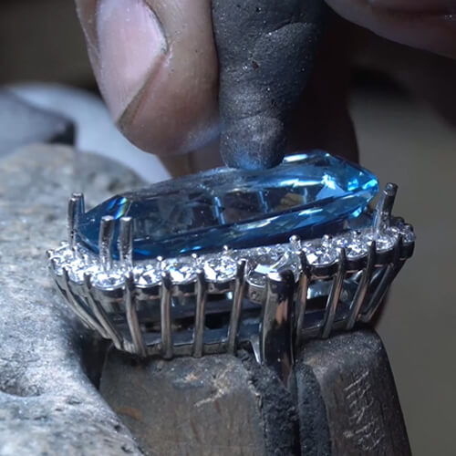 Handmade Aquamarine Ring