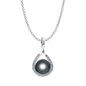 Tahitian Pearl Diamond Pendant
