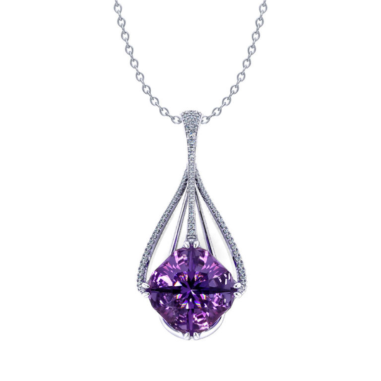 Amethyst Slide Necklace Jewelry Designs