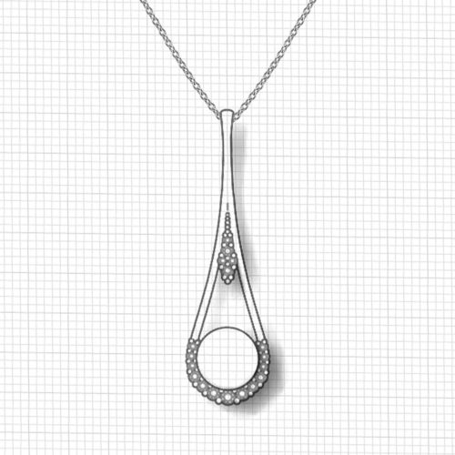Drop Pearl Pendant - Jewelry Designs