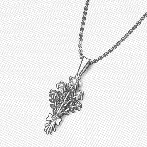 Birthstone Bouquet Necklace