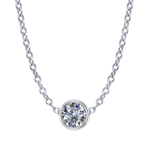 Diamond Bezel Necklace