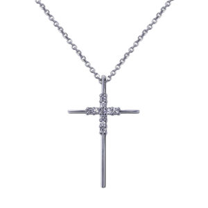 Delicate Diamond Cross