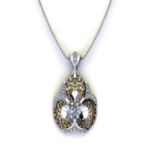 Diamond Filigree Necklace