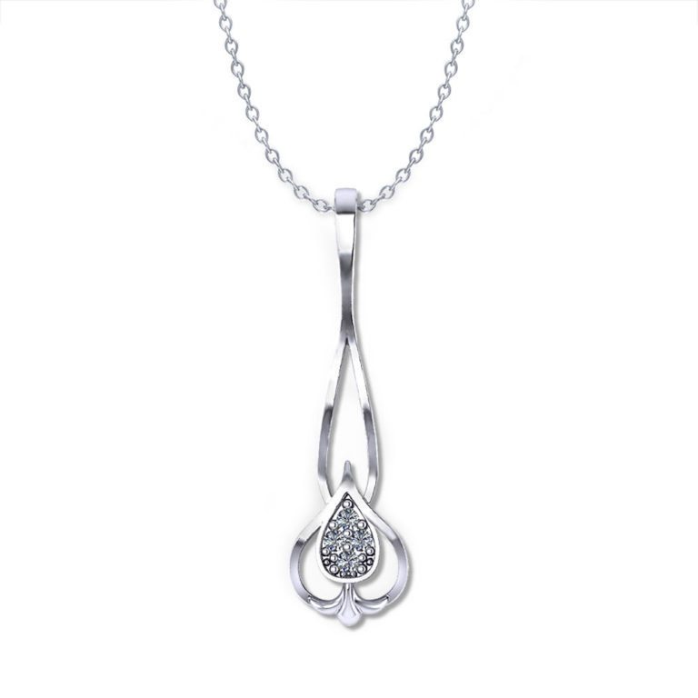 Diamond Drop Necklace - Jewelry Designs