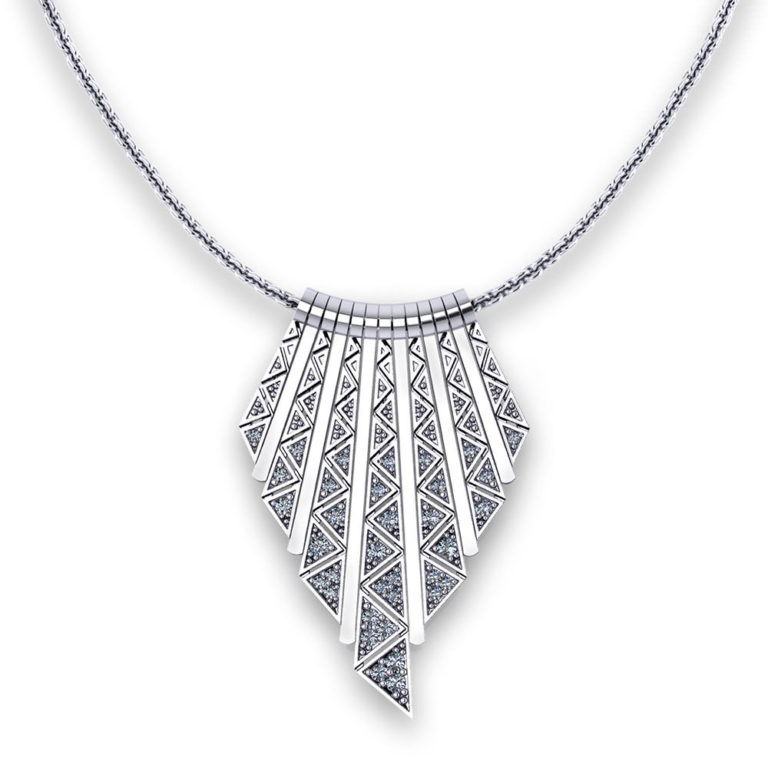 Triangular Diamond Tassel Necklace Jewelry Designs