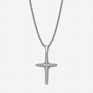 1.5 Carat Tapered Diamond Cross