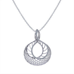 Spiraling Diamond Necklace