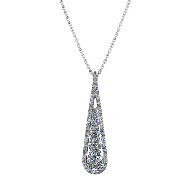Dangling Diamond Necklace Jewelry Designs