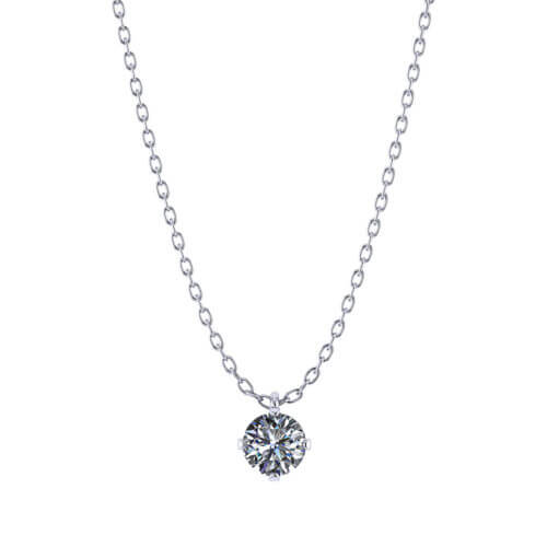 3/4 Carat Diamond Solitaire Necklace