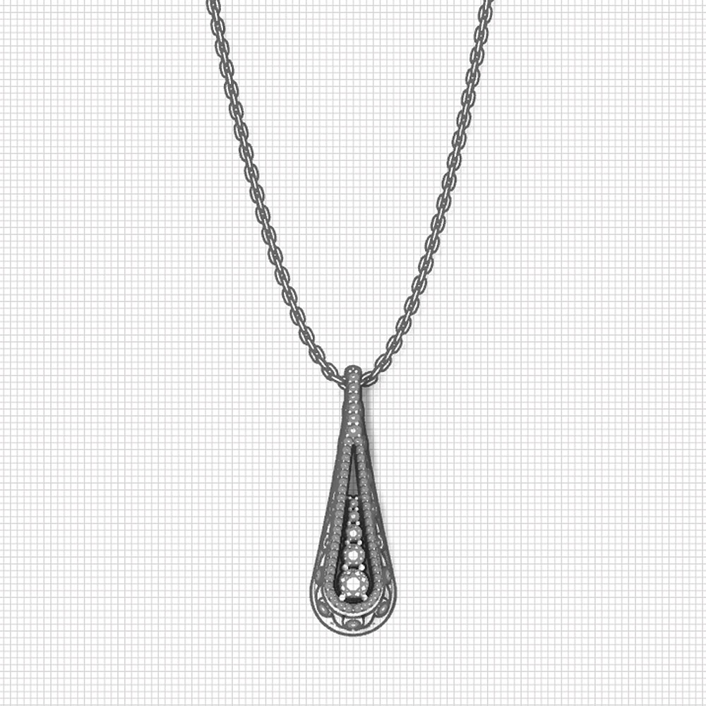 Elegant Diamond Drop Pendant Jewelry Designs