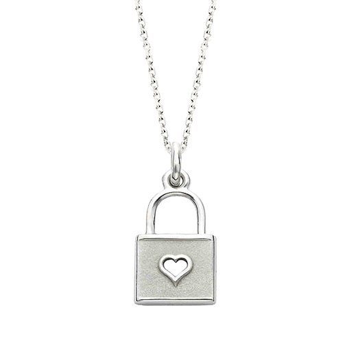 Initial Lock Necklace with Diamonds- 14K Solid Gold - Padlock Necklace - Promise Necklaces for Her - Necklace for Girlfriend - Anniversary Gift