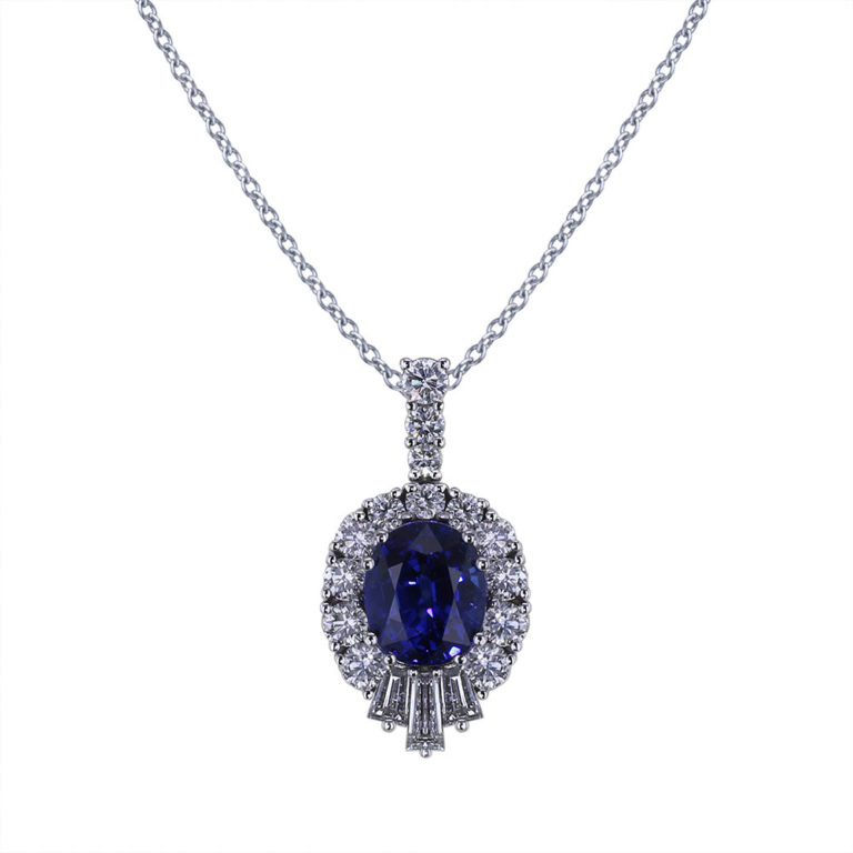 Stunning Sapphire Necklace - Jewelry Designs