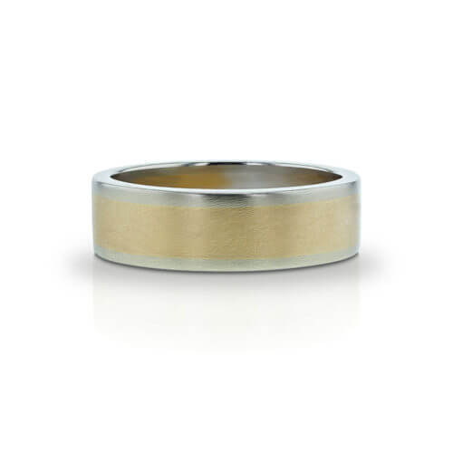 Men's Yellow and White Gold Band