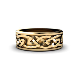 Celtic Weave Wedding Ring