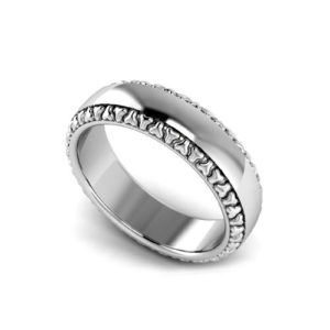 Trio Edged Wedding Ring