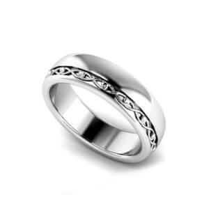 Offset Men's Wedding Ring