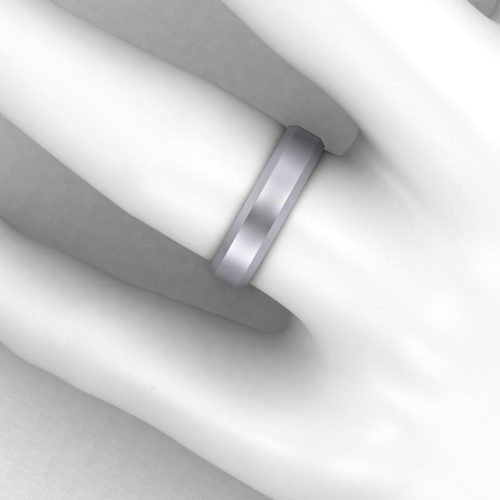 Beveled Men’s Wedding Ring