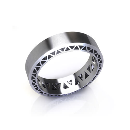 Geometric Diamond Engagement Ring - Jewelry Designs