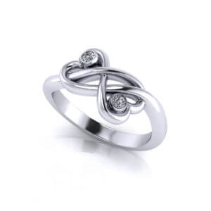 Twin Heart Promise Ring