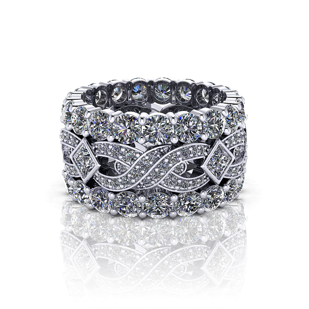 Wide Diamond Band | Jewelry Designs