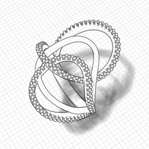 Loopy Diamond Ring