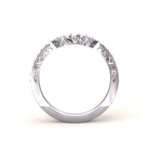 Angular Fitted Wedding Ring- angle