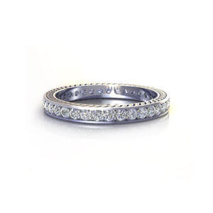 Etched Eternity Ring