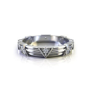 Confetti Diamond Wedding Ring