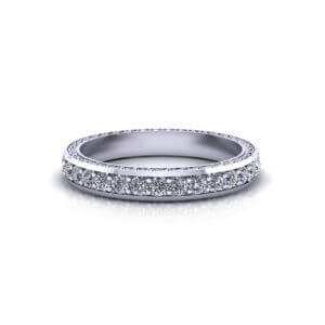 Etched Diamond Eternity Ring