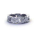 Diamond Crossover Wedding Band - Jewelry Designs