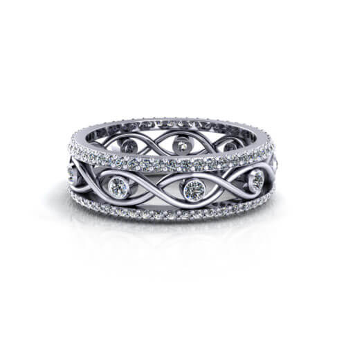 Infinity Eternity Wedding Ring