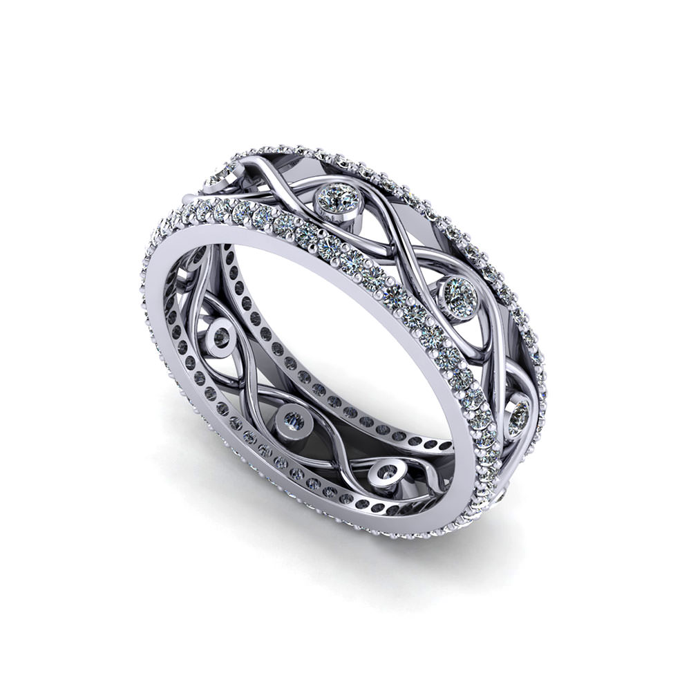 Infinity Eternity Wedding Ring - Jewelry Designs