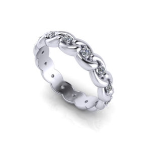 Linked Diamond Eternity Ring