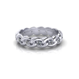 Linked Diamond Eternity Ring