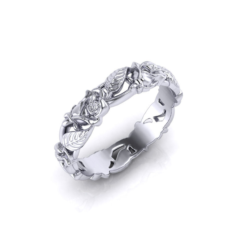 Rose Wedding Ring - Jewelry Designs