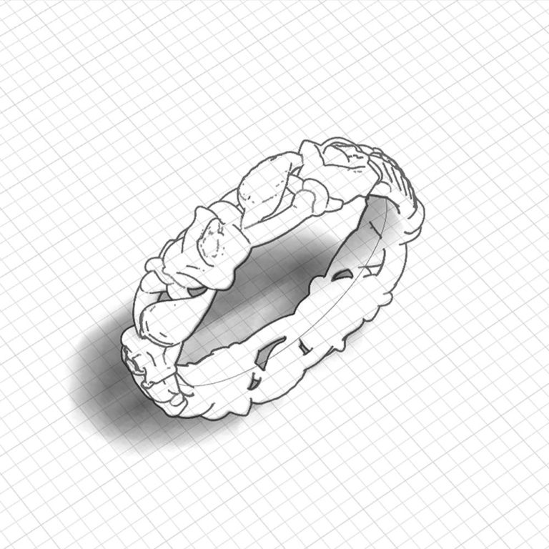 Rose Wedding Ring - Jewelry Designs