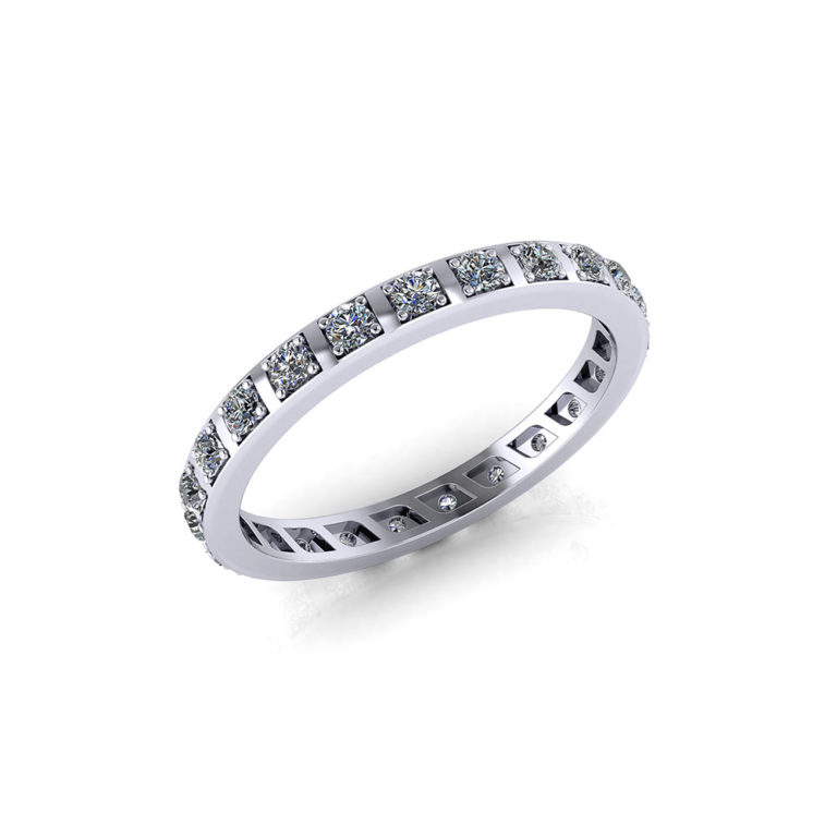 Thin Diamond Eternity Band Jewelry Designs