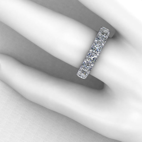 Cushion Diamond Eternity Ring