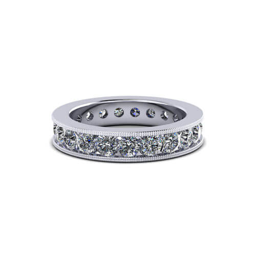 Millgrain Diamond Eternity Ring