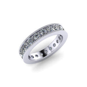Millgrain Diamond Eternity Ring