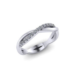 Over Under Diamond Wedding Ring