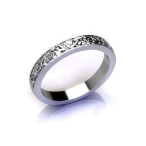 Victorian Pattern Wedding Ring